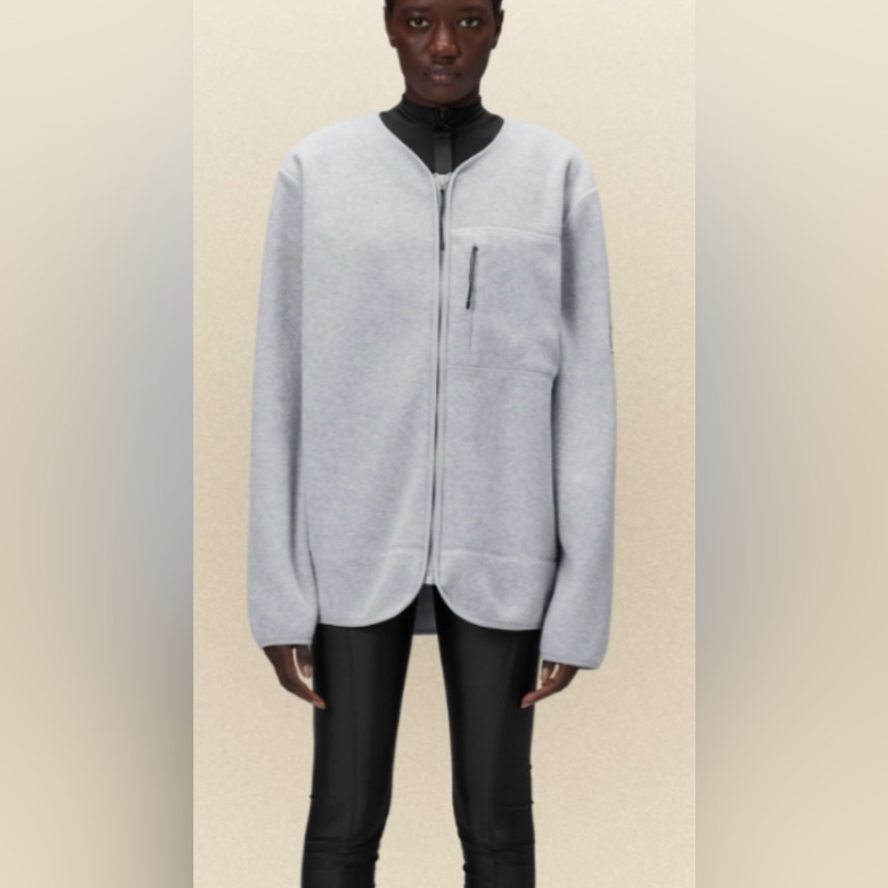 Stylish Gray Fleece Jacket